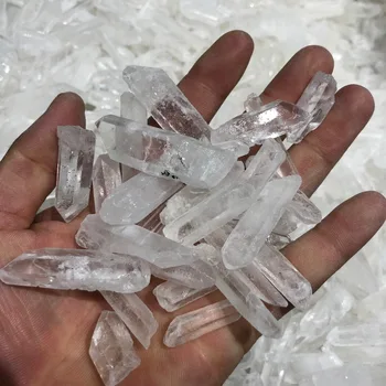 100 г Тибетски естествен прозрачен кристал бял кварц, скупчени точков проба от края на колоната исцеляющий минерал рейки