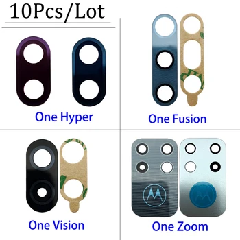 10шт, 100% Оригинална Камера Стъклена Леща в Задната част на Задната Камера Стъклена за Замяна на Обектива За Мото One Zoom Fusion Plus Hyper Vision Action Macro