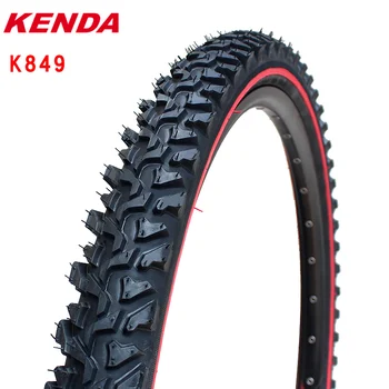 Стоманена тел Kenda за планински велосипеди k849 24 26 инча 24 * 1.95 26 * 1.95 2.1 черна гума червена линия на напречното сечение сгъсти гуми