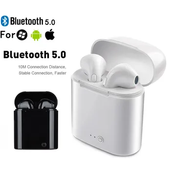 Гореща Разпродажба I7s TWS Bluetooth Слушалки За Всички Смартфони Спортни слушалки Стерео Втулки Безжични Bluetooth Слушалки в ушите