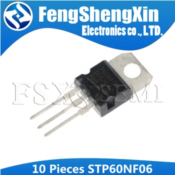 10ШТ STP60NF06 TO220 P60NF06 TO-220 STP60NF06L 60NF06 Сила за МОП-транзистори