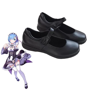 Re: Zero kara Hajimeru Isekai Seikatsu Ram Rem Обувки за Cosplay Японската Училищни Обувки Ж.К. 