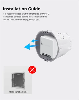 SONOFF Mini R2 САМ WiFi Интелигентен Превключвател, 2 Позиционна Таймер Безжични Ключове за Автоматизация на Умен Дом Работа С Алекса Google Home Приложение eWeLink 5