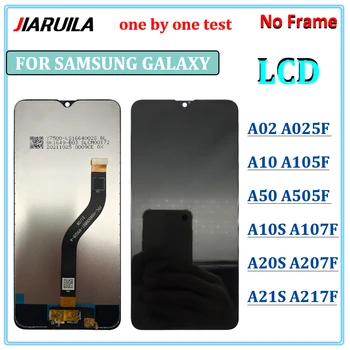 100% Тествани LCD дисплей За Samsung Galaxy A50 А02 A10 A10S A20S A21S LCD дисплей с сензорен екран Дигитайзер в Събирането и Без Рамка 0