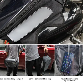 Универсална чанта с вместимост на резервоара масло чантата на резервоара обем на резервоара на мотоциклета със силна магнитна чанта мотоциклет за Сузуки 3