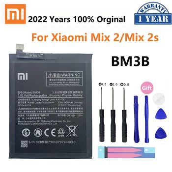 Оригинален Xiao Mi Оригинални Сменяеми Батерия BM3B За Xiaomi MIX 2 2S MIX2 S 3300 mah с голям Капацитет на Батериите За мобилни телефони Безплатни Инструменти