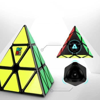 1 бр. Влакове Куб 3X3X3 Пирамида Магически Куб Пирамида Cubo Magico Професионална Пъзел Забавни Играчки за Деца Непоседа Играчки