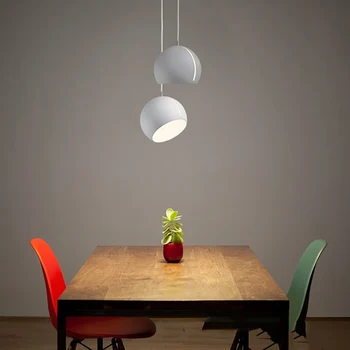 Скандинавска нощна полилей творческа личност топка модерен минималистичен спалня с една глава с трапезария и ресторант бар настолни лампи 2