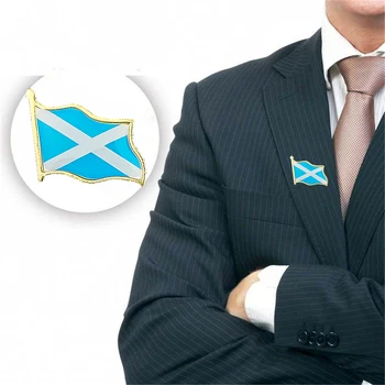 Великобритания Шотландия Флаг На Жени С Ревери Метални Сувенири Шапка, Мъжки Дамски Машущая Епоксидни Емблемата На Патриотизъм/ Брошки 5