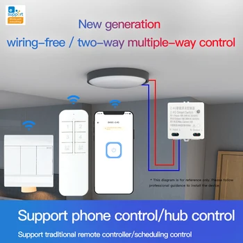 CoRui BASIC-2.4 G Умна Къща RM 2.4 G Модул модификация Smart Switch Smart Life Протокол Bluetooth Управление на приложение eWeLink 4