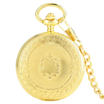 Луксозен Подарък Златни часовници Джобни Реколта Висящи Часовници Огърлица Верига Антикварни Ключодържатели Часовници Римски Номер Джобни Часовници Relogio bolso