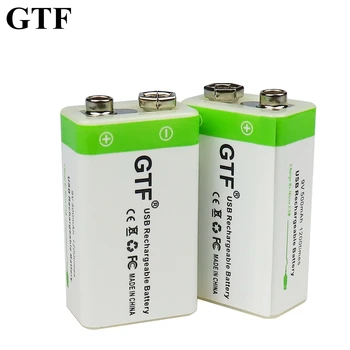 GTF 9 500 mah литиева USB Акумулаторна батерия 9 литиево-йонна Квадратна батерия за Играчка Дистанционно Управление KTV Мултицет Микрофон