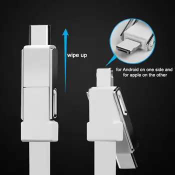 3 в 1 Мулти USB ключодържател Кабел Преносим Micro USB Type C Зарядно Устройство-Къс Кабел За Samsung Xiaomi Android Телефон USBC Мини Кабел 3