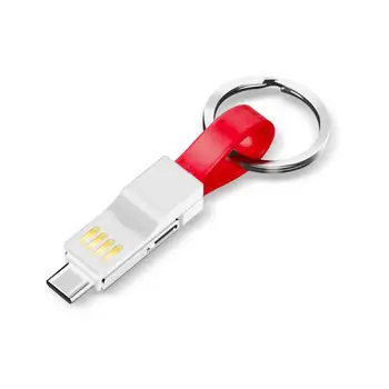 3 в 1 Мулти USB ключодържател Кабел Преносим Micro USB Type C Зарядно Устройство-Къс Кабел За Samsung Xiaomi Android Телефон USBC Мини Кабел 5