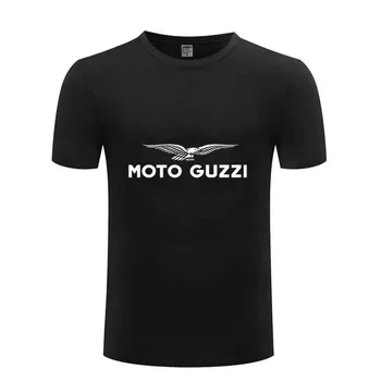 Тениска Moto Guzzi, Реколта Италианска класическа тениска с Принтом, мъжки Модни Оригиналната графична риза, Горна дреха За MOTO GUZZI