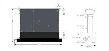 SCREENPRO 150-Инчов 4k UHD Лазерен ТЕЛЕВИЗОР Проектор Екран с Двигател на Възхода на пода T Призма UST ALR Прожекционен екран доставка море 3