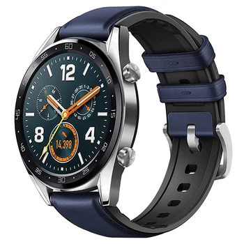 За Samsung Galaxy Watch 3 41/45 мм и Каишка Силикон Кожена Каишка за Galaxy 42/46 мм Часовници 2 Активни Ленти 20 мм и 22 мм Кореа Китката
