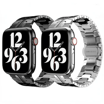 Метална Каишка в стил Iron man за Apple Watch Band 49 мм 45 41 44 мм 40 мм 42 мм, 38 мм, от неръждаема Стомана Гривна за Iwatch Ultra 87654SE