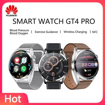 Huawei Watch GT3 Смарт Часовници GT4 Pro Мъжки Android Bluetooth Покана Smartwatch 2022 Смарт Часовници за Iphone Huawei, Xiaomi GT3 pro 0