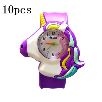 (На едро 10 бр.) Лесни детски часовници със Сладък Пони, Детски Студентски часовници, часовници за момичета, часовници за момчета, 2020 Гореща рокля, Детски часовник