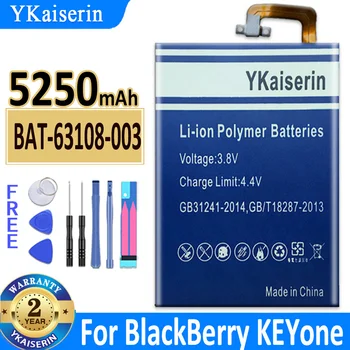 YKaiserin 5250 ма BAT-63108-003 BAT63108003 Батерия за Blackberry Keyone на Батерията + Безплатни Инструменти