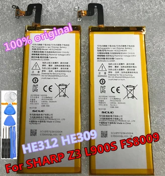 3020 ма Оригинална Батерия HE312 HE309 за SHARP Z3 L900S FS8009 Батерии за Мобилен Телефон с Високо Качество