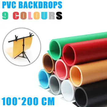 100*200 cm Плътен Цвят Матово PVC Фонова Плоча Фон За Снимки на Фона на Плат Водоустойчива Плоча Против бръчки