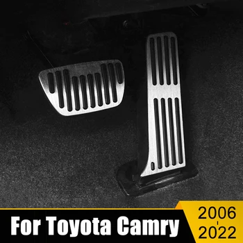 Авто педала на Газта на Педала на Спирачката Поставка За Краката на Педалите Тампон Калъф За Toyota Camry XV40 XV50 XV70 2006-2020 2021 2022 Аксесоари