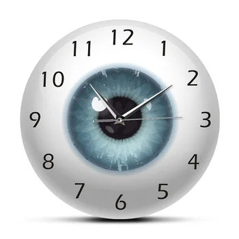 Окото Зеницата На Очната Ябълка Основен Вид Точка На Очни Болести Безшумни Стенни Часовници Всевидящая Анатомия На Човешкото Тяло Новост Стенен Часовник За Подарък 0