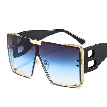 2022 Модни Луксозни Слънчеви Очила С Големи Квадратни Рамки За Жени, Мъжки Маркови Дизайнерски Слънчеви Очила с UV400
