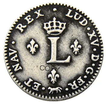 Франция 1739 със сребърно покритие копирни монети (22 мм)