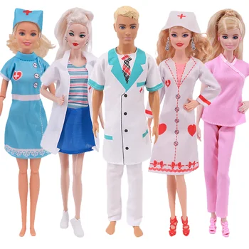 Комплект от 5 теми, Облекло за кукли Барби, Принцеса Рокля За 11,8 инча, Кукла Барби, обличане на Приказни герои, Дрехи за момче Кен, 30 см, като на Кукла