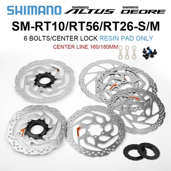 SHIMANO DEORE SM RT56 RT26 Спирачен диск 6 Болтове За планински Велосипеди Диск M610 RT56 M6000 на Спирачния диск 160 мм 180 ММ, МТВ RT56 RT26 ROTOS