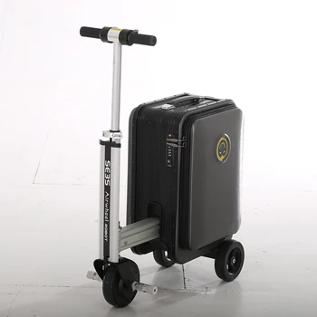SE3S електрически куфар за пътуване, куфар за конна езда, ultralight мобилен скутер за по 20 л, максимално натоварване 110 кг, 37 В, USB зареждане 3