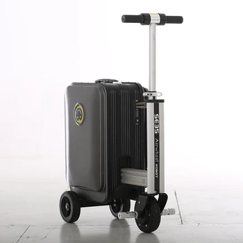 SE3S електрически куфар за пътуване, куфар за конна езда, ultralight мобилен скутер за по 20 л, максимално натоварване 110 кг, 37 В, USB зареждане 4