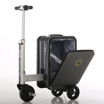 SE3S електрически куфар за пътуване, куфар за конна езда, ultralight мобилен скутер за по 20 л, максимално натоварване 110 кг, 37 В, USB зареждане 5