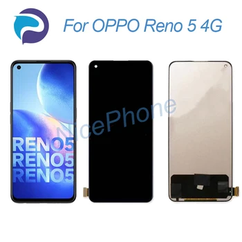 OPPO Reno 5 4G LCD Сензорен дисплей Дигитайзер, Монтаж Смяна на 6,4 