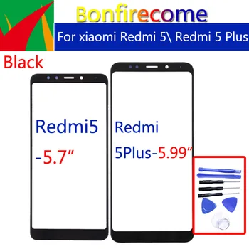 Redmi5 Преден Панел За Xiaomi Redmi 5 Redmi5 Сензорен Екран на Предния Панел Стъклена Леща Външно Стъкло За Redmi 5 Plus 5Plus 0