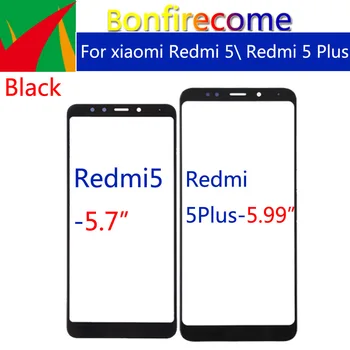 Redmi5 Преден Панел За Xiaomi Redmi 5 Redmi5 Сензорен Екран на Предния Панел Стъклена Леща Външно Стъкло За Redmi 5 Plus 5Plus 1