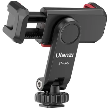 Ulanzi ST-06S Вертикално Снимане Титуляр За Телефон DSLR Камера Монитор за Монтиране на Статив, Скоба Скоба За Смартфон Видеозаснемане