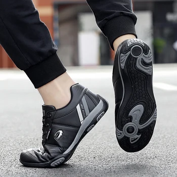 2021 Нова Мъжки Ежедневни Обувки Дишащи Маратонки Удобни Обувки За ходене Мъжки Ежедневни Спортни Обувки Пешеходни Маратонки дантела 3