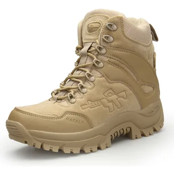Мъжки Военни Тактически Обувки Градинска Ловни Обувки, Мъжки Армейските Ботильоны за Пустинята Дантела Дишаща Армията Обувки 5