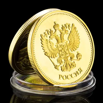 Руски град Псков са подбрани Позлатен Копие на Сувенирни Монети Колекционерско Изкуство Известният Сграда Възпоменателна Монета 1