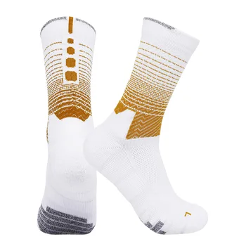 Качествени Баскетболни Чорапи със средна дължина, С Кърпа За възрастни, Спортни Чорапи на открито, Дишащи против хлъзгане, Луксозни Чорапи, Баскетболни SKH001