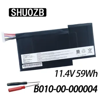 Батерия за лаптоп SHUOZB B010-00-000004 за Getac се прилага към Evga SC15 3ICP6/73/95 11.4 V 59Wh 5200 mah Нови Безплатни Инструменти