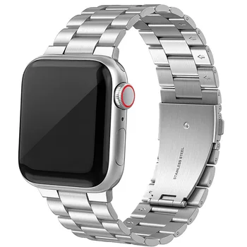 За Apple Watch band каишка серия S8/S7/6/5/4/3/2/1 40/ 44 мм 41/45 мм 38/42 мм и Каишка От неръждаема Стомана Iwatch метален Взаимозаменяеми Каишка 2