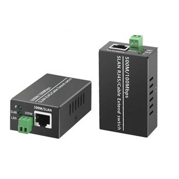 ESCAM 1 двойка Ethernet IP Удължител За Коаксиальному HD Мрежата Кит EoC удължителен кабел за Пренос на Коаксиальному Кабел за Камери за Видеонаблюдение за Сигурност