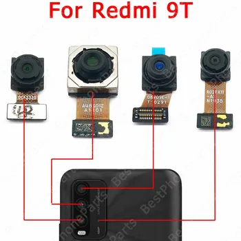 На задната Камера За Xiaomi Redmi 9C 9T 9 9A Оригиналната Задната част на Задната Камера Модул Flex View Смяна Ремонт, Резервни Части 2