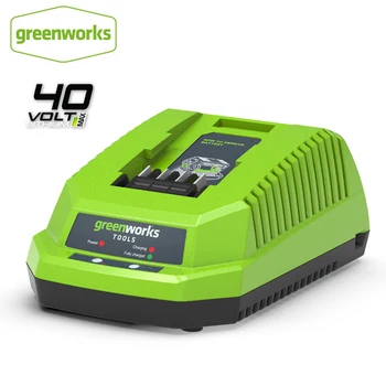 Greenworks 40, Зарядно Устройство, Оригинална Замяна за GMAX 40 Литиева Батерия G40B4 G40B6 Без Саморазреждане Бързо Зареждане на Безплатен Връщане