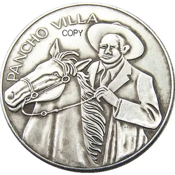 MX (01) Мексико Панчо Вила-2 грама-една сребърна монета с рядка копиране 0